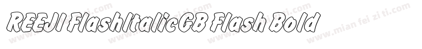 REEJI FlashltalicGB Flash Bold字体转换